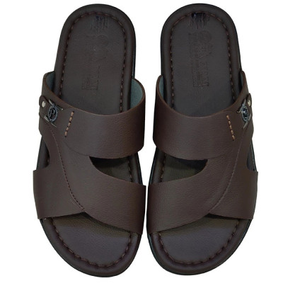 Dép Nam Quai Ngang HA NAM Da Bò Thật Cao Cấp DN2077