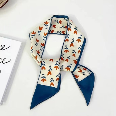 Dây Buộc Tóc Nữ In Hoa 3D Khăn Choàng Cổ Khăn lụa Thời Trang Phụ Kiện Mặc Đi Chơi Quà Tặng Cao Cấp-New Design PK0011