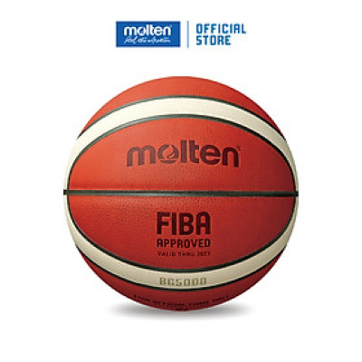 Bóng rổ Molten BG5000 Da thật - Bóng thi đấu chính thức hệ thống FIBA