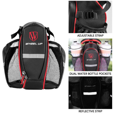 Túi đựng đồ sau yên xe đạp Pannier với túi đựng chai nước kép