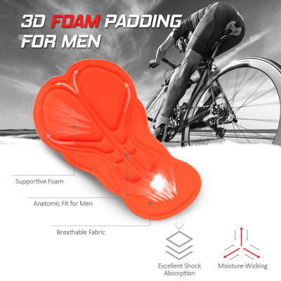 Quần short nam đi xe đạp có đệm thoáng khí