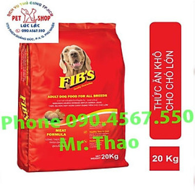 [ 20KG ] Thức ăn cho chó trưởng thành Fib