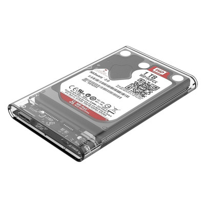 Hộp Đựng Ổ Cứng (HDD Box) 2.5" Orico USB 3.0 Nhựa Trong Suốt cho Ổ HDD và SDD - Hàng Chính Hãng