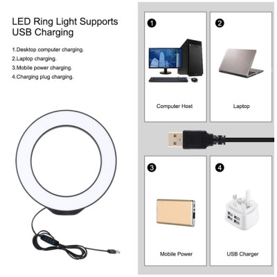 Đèn livestream PULUZ 6.2 inch 72 LED, 3 chế độ màu, cổng USB