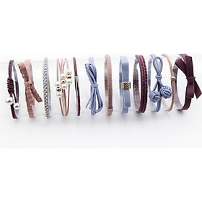 Sét 12 dây buộc tóc cao cấp xuất Nhật HD06