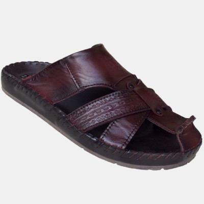 Dép nam bít mũi da bò cao cấp TH_QN053