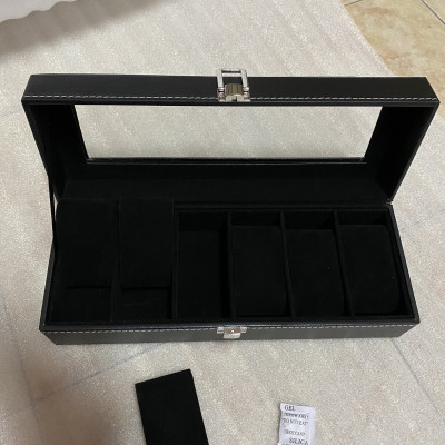 Hộp Đựng Đồng Hồ Đeo Tay 6 Ngăn SAIKE SAIKE S600 Vỏ Da Màu Đen