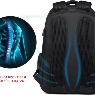 Ba lô thông minh đa năng cao cấp nam sạc USB tiện dụng chứa máy tính 14 đến 17 inh