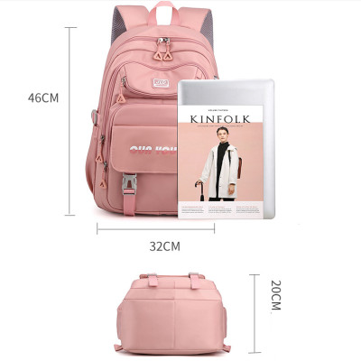 Balo nữ sinh đi học không thấm nước cao cấp phong cách hàn quốc 15.6"