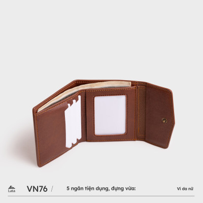 Ví Lata ( Thời trang nữ cầm tay gấp gọn - Ví da VN76 )