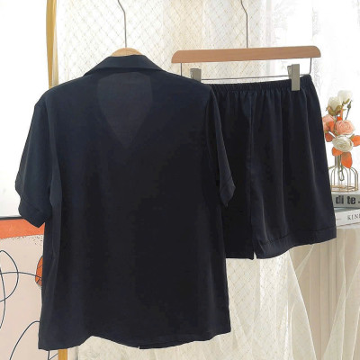 Bộ Đồ Ngủ Hello Kitty Lụa Quảng Châu Cao Cấp Đính Hạt Dễ Thương