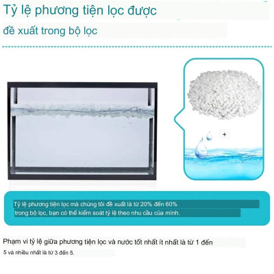 1KG Hạt Kaldnes LOẠI TO vật liệu lọc nước bể cá, tạo oxy hồ thủy sinh cao cấp 