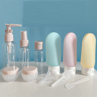 Bộ 11 Lọ Chiết Mỹ Phẩm Du Lịch Tiện Dụng Kèm Túi Đựng 11 Món- Chọn màu-Combo 11 Món Chai Chiết Du Lịch Cao Cấp – Silicone Mềm, Đa Dụng, Chuẩn Mang Lên Máy Bay