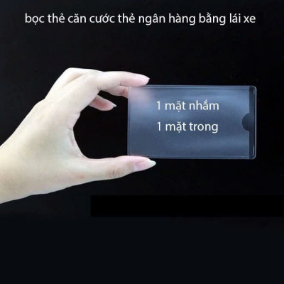 COMBO 10 BAO ĐỰNG THẺ CĂN CƯỚC CMND - ATM - NHÂN VIÊN - SINH VIÊN - BẰNG LÁI XE