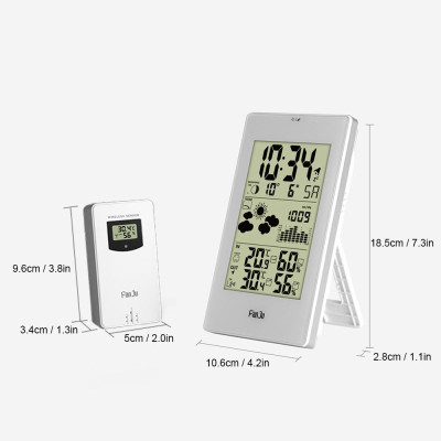 Máy đo nhiệt độ nhiệt kế không dây kỹ thuật số màn hình LCD FanJu