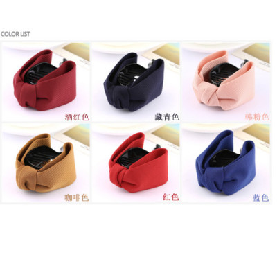 Set 2 kẹp tóc phong cách Hàn Quốc- Kẹp tóc đuôi ngựa- Bộ 2 kẹp tóc nơ xoắn, giao 2 màu khác nhau+ Tặng kèm dây cột tóc, màu ngẫu nhiên