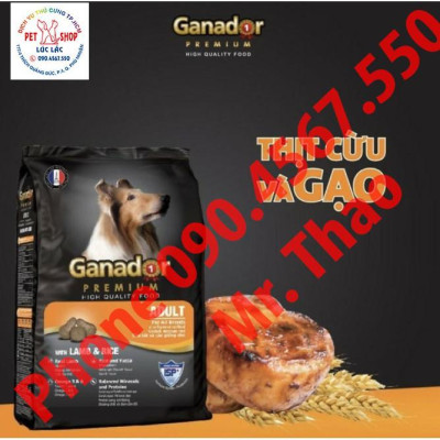 20KG Đủ Loại Thức ăn cho chó Ganador - FIB