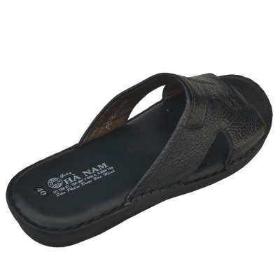 Dép Nam Quai Ngang Da Bò Thật TiTi ĐÔ Cao Cấp DN222d