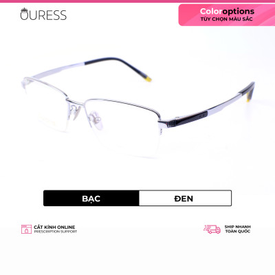 Gọng kính titanium thời trang nam siêu nhẹ siêu bền OURESS sw10007