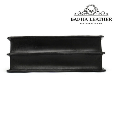 Cặp công sở nam cao cấp BHM8582 Da bò nguyên tấm chống nước, vừa laptop 14inch