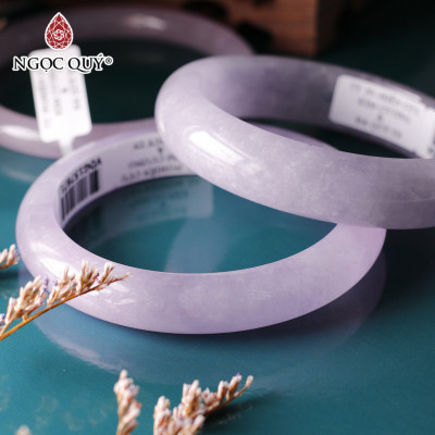 Vòng tay khối đá cẩm thạch hoa tử lan mệnh hỏa thổ - Ngọc Quý Gemstones