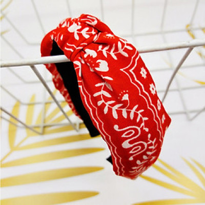 Bờm cài tóc phong cách Vintage vải đũi đẹp dễ thương BN110