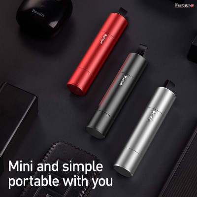 Dụng cụ sinh tồn Baseus Sharp Tool Safety Ham-mer CRSFH (tích hợp Dao cắt và phá kính) - Hàng chính hãng