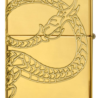 Bật Lửa Zippo Red Eyed Dragon 360 Degree Engraving Gold Plate 29265