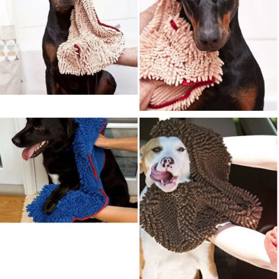 Khăn tắm chó mèo Dạng khăn bông lau mình cho thú cưng sau khi tắm Có thể làm mền đắp cho mèo