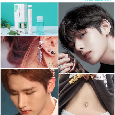 DÂY VỆ SINH LỖ TAI - Dây Vệ Sinh Lỗ Xỏ Khuyên Tai - 60 dây chỉ vệ sinh lỗ xỏ khuyên