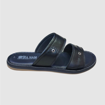 Dép Nam Quai Ngang HÀ NAM Da Bò Thật Cao Cấp DNA2158