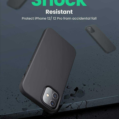 Ugreen UG20458LP417TK Iphone 12 Pro Max 6.7inch Màu xanh Navy Ốp Lưng điện thoại Silicone - HÀNG CHÍNH HÃNG