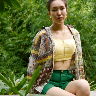 Áo Sơ Mi Oversized Linen Bohemian TOP175 thời trang thiết kế Hity