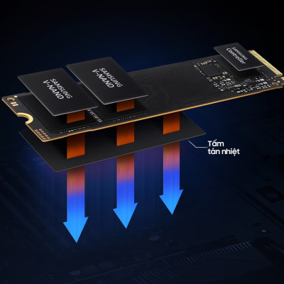 Ổ cứng gắn trong SSD Samsung 990 EVO M.2 2280 PCIe Thế hệ 4.0 x4 V-NAND, đọc 5.000 MB/s, ghi 4.200 MB/s Hàng chính hãng