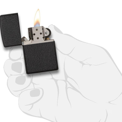 Bật Lửa Zippo Black Crackle 236