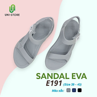 Giày Sandal Nam Chất Liệu Nhựa EVA Mềm, Nhẹ, Êm Chân, Thoải Mái, Chống Trơn Trượt (FORM LỚN ĐẶT LÙI 1 SIZE) Giày đi học - Giày đi làm - Giày đi chơi