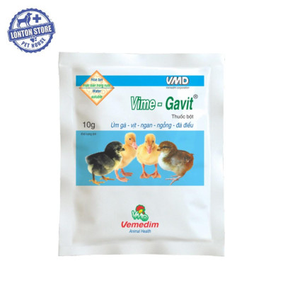 VEMEDIM Vime Gavit - Combo 05 Gói Úm Gà Vịt, Ngan, Ngỗng, Đà Điểu 10g - Lonton Store