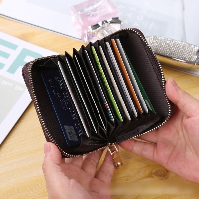 Ví da  ngắn mini cầm tay nữ nhiều ngăn da PU cao cấp, chất da mềm mịn .dùng đựng thẻ , giấy tờ xe , đựng tiền nhỏ gọn và tiện lợi phong cách nữ tính, trẻ trung , hiện đại  