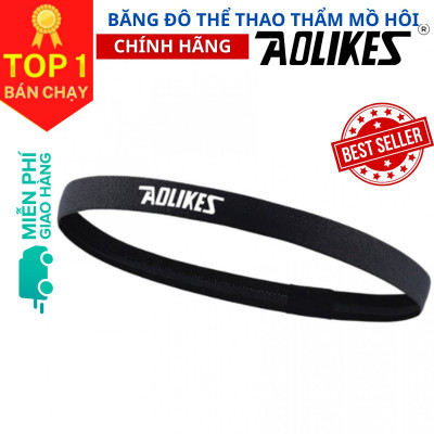 Băng Trán, Băng Đô Chặn Mồ Hôi Thể Thao Nam Nữ Sport Anti-Slip Sweatband AOLIKES YE-2101 - Hàng Chính Hãng