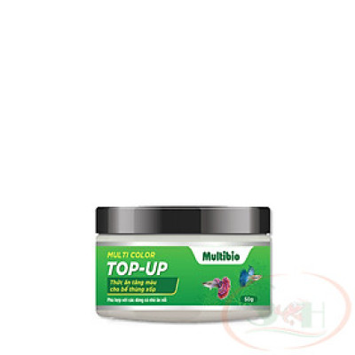Thức ăn cá Multi Color Top Up cám hạt nổi tăng màu bể cá thủy sinh thùng xốp