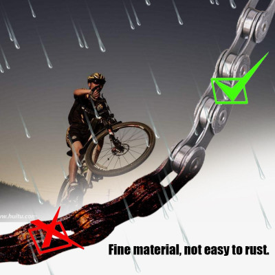 Bộ xích xe đạp leo núi, Chất liệu kim loại chống gỉ sét, giảm mài mòn