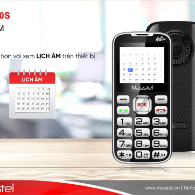 Điện thoại Masstel Fami 60S 4G(LTE) ,Bàn phím lớn, Khung viền kim loại - Hàng chính hãng