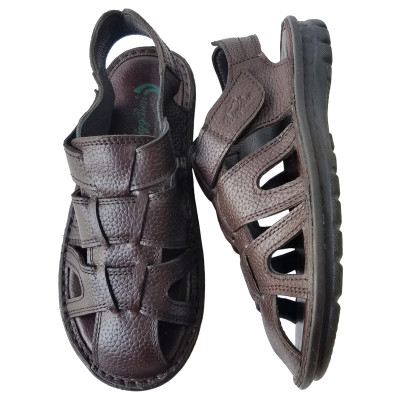 Giày Sandal Nam Bít Đầu BIGGBEN Da Bò Thật Cao Cấp SD142