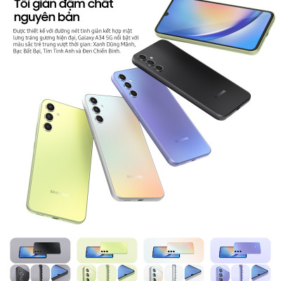 Điện thoại Samsung Galaxy A34 5G (8GB/128GB) - Hàng chính hãng