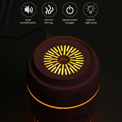 Máy tạo độ ẩm không khí Time-Cup WOPOW HM03, Máy phun sương kèm đèn ngủ mini