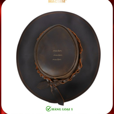 Mũ phớt cao bồi - Mũ cao bồi - Mũ golf thủ - Chất liệu da thô nguyên miếng cao cấp nhãn hiệu Macsim