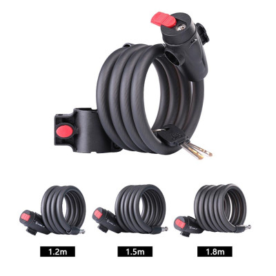 Khóa cáp xe đạp chống trộm an toàn , đa chức năng