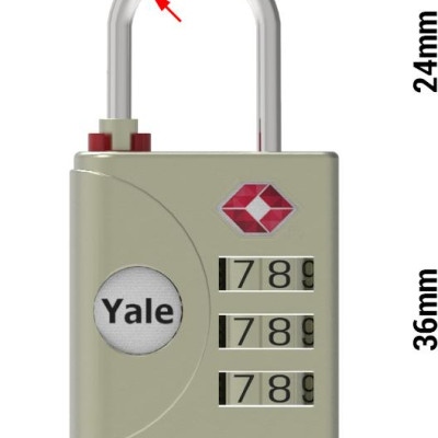 Khóa vali du lịch TSA Yale YTP1/32/119/1