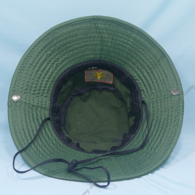Mũ tai bèo nam vành rộng thêu cờ Việt Nam, chất liệu vải kaki oát mát mẻ, bền chắc - Hạnh Dương