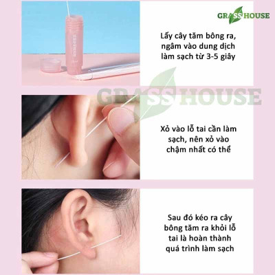 DÂY VỆ SINH LỖ TAI - Dây Vệ Sinh Lỗ Xỏ Khuyên Tai - 60 dây chỉ vệ sinh lỗ xỏ khuyên